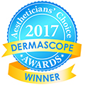 Dermascope Aesthetician's Choice Awards 2017 Winner of Best Acne Cleanser: Clear Skin Probiotic Cleanser