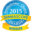Dermascope Aesthetician's Choice Awards 2015 Second Place Winner of Best Organic Sunscreen