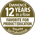 American Spa Professionals' Choice Awards: Favorite for Product Education for Twelve Consecutive Years