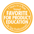 American Spa Professionals' Choice Awards Winner for Favorite Product Education for Seven Consecutive Years