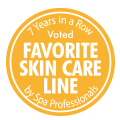 American Spa Professionals' Choice Awards Winner for Favorite Skin Care Line for Seven Consecutive Years
