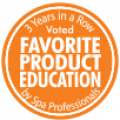 American Spa Professionals' Choice Awards Winner for Favorite Product Education for Three Consecutive Years