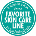 American Spa Professionals' Choice Awards Winner for Favorite Skin Care Line for Six Consecutive Years